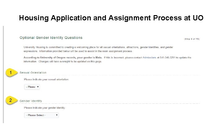 Housing Application and Assignment Process at UO 