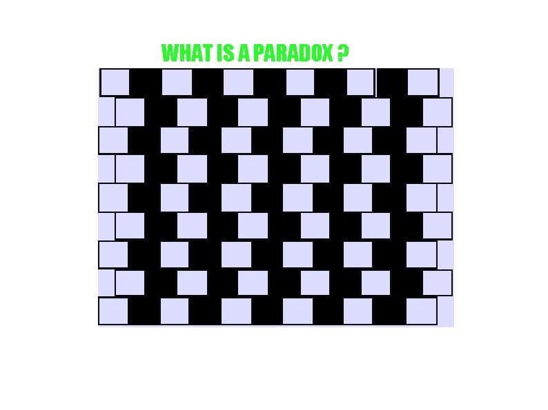 WHAT IS A PARADOX ? 