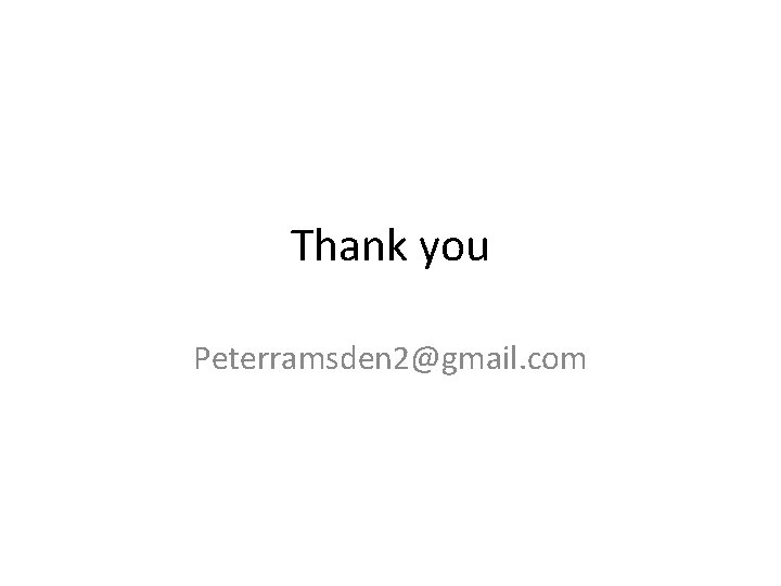 Thank you Peterramsden 2@gmail. com 