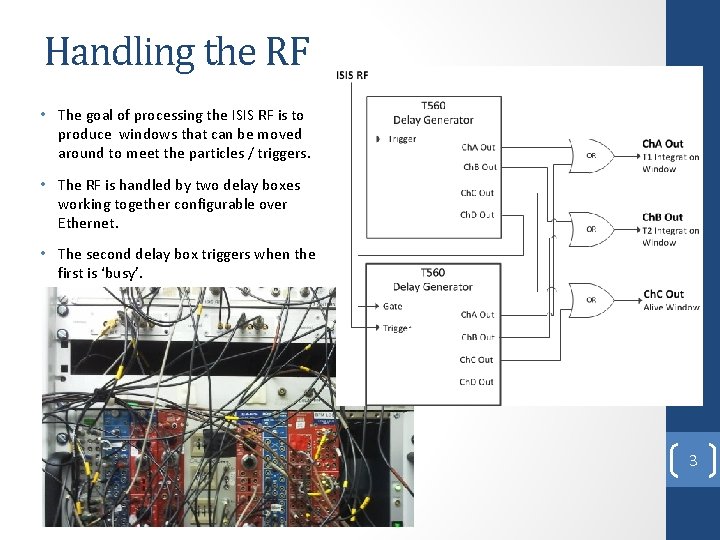 Handling the RF • The goal of processing the ISIS RF is to produce