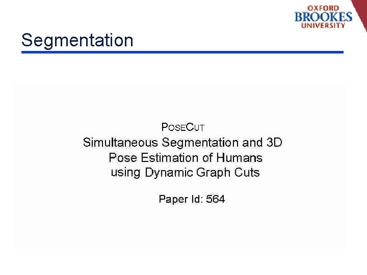 Segmentation 