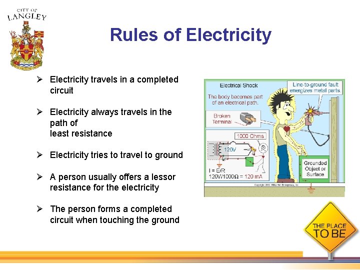 Rules of Electricity Ø Electricity travels in a completed circuit Ø Electricity always travels