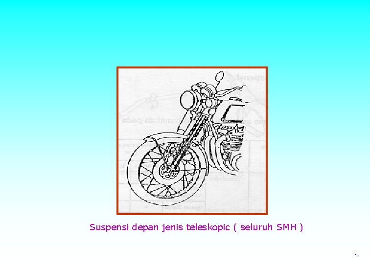 Suspensi depan jenis teleskopic ( seluruh SMH ) 19 