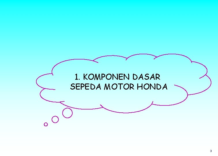 1. KOMPONEN DASAR SEPEDA MOTOR HONDA 3 