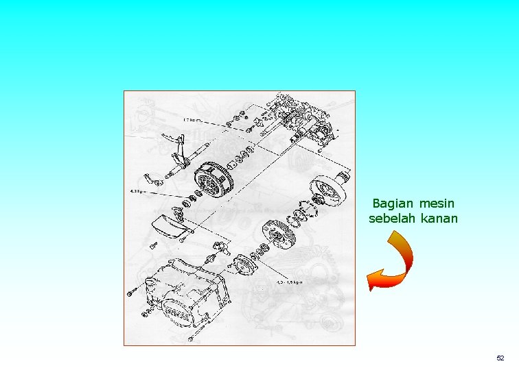 Bagian mesin sebelah kanan 52 