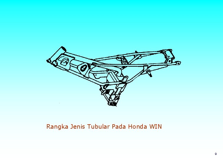 Rangka Jenis Tubular Pada Honda WIN 9 