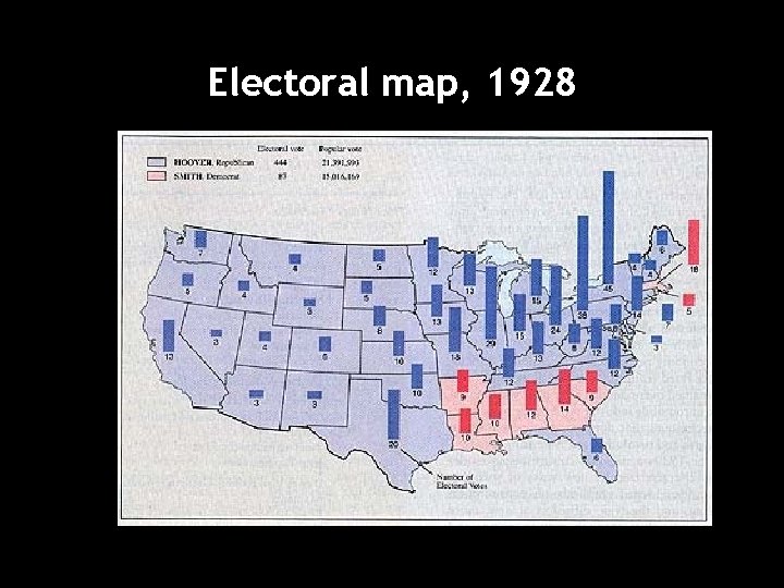 Electoral map, 1928 