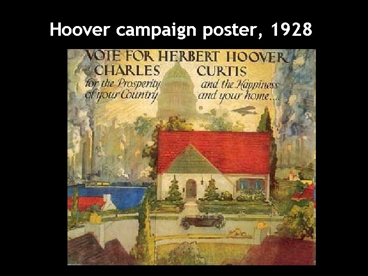 Hoover campaign poster, 1928 