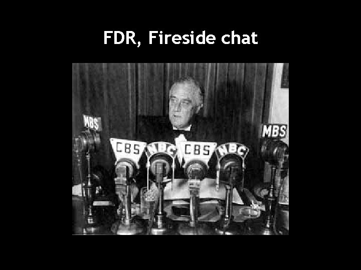FDR, Fireside chat 