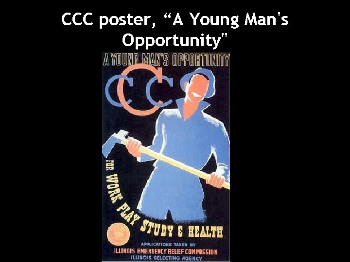 CCC poster, “A Young Man's Opportunity" 