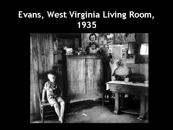 Evans, West Virginia Living Room, 1935 