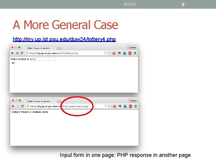 IST 210 9 A More General Case http: //my. up. ist. psu. edu/duw 24/lottery