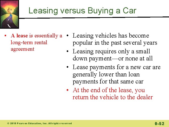 Leasing versus Buying a Car • A lease is essentially a • Leasing vehicles Leasing versus Buying a Car • A lease is essentially a • Leasing vehicles