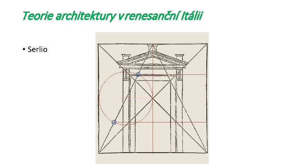 Teorie architektury v renesanční Itálii • Serlio 