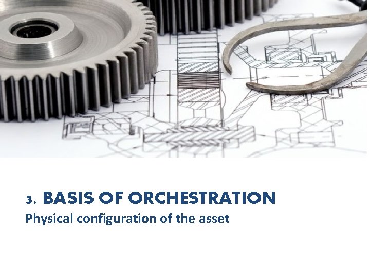 3. BASIS OF ORCHESTRATION Physical configuration of the asset 