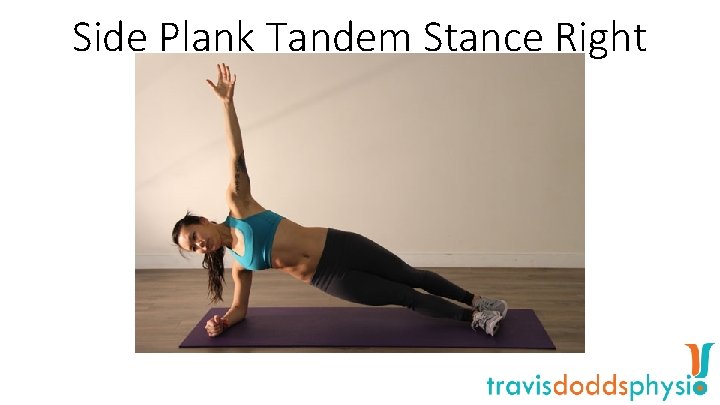 Side Plank Tandem Stance Right 