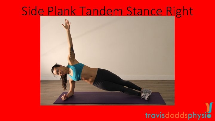 Side Plank Tandem Stance Right 