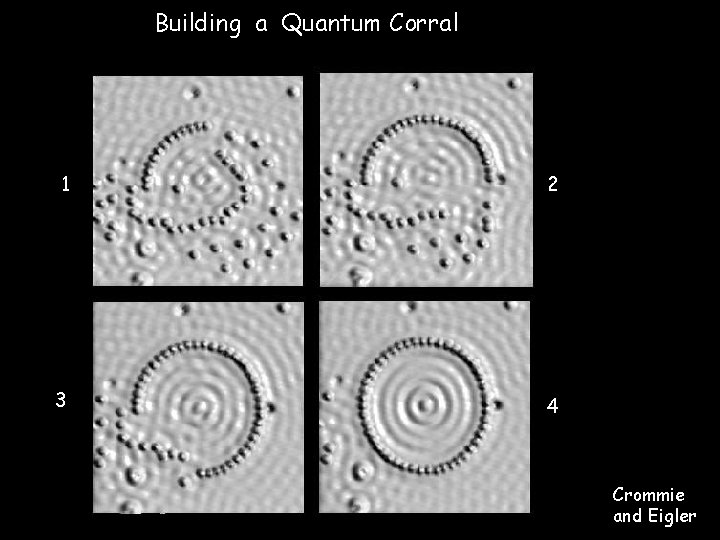 Building a Quantum Corral 1 2 3 4 Crommie and Eigler 