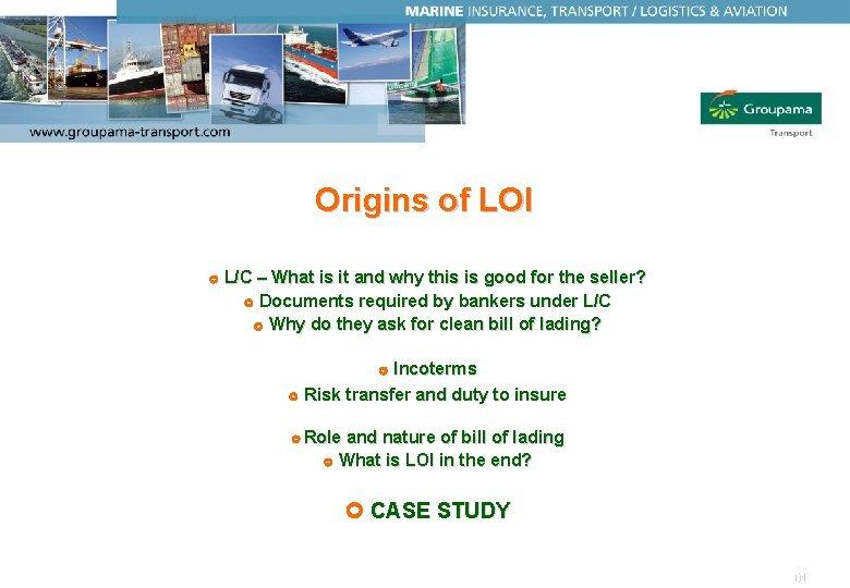 01/2005 Origins of LOI L/C – What is it and why this is good