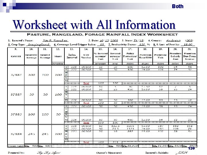 Both Worksheet with All Information 130 