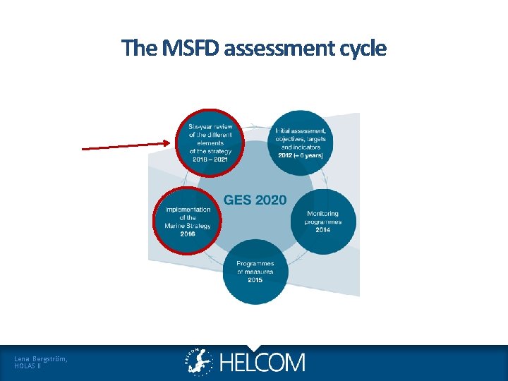 The MSFD assessment cycle Lena Bergström, HOLAS II The MSFD assessment cycle Lena Bergström, HOLAS II
