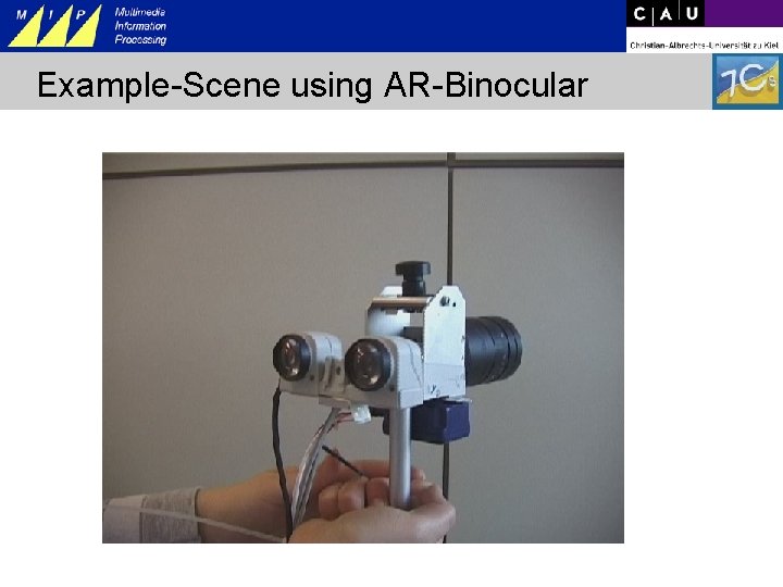 Example-Scene using AR-Binocular 