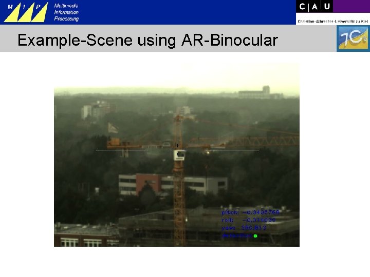 Example-Scene using AR-Binocular 