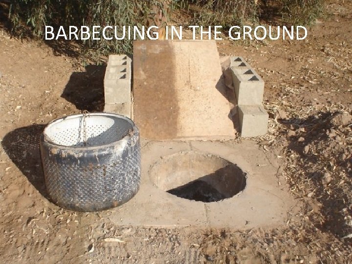 BARBECUING IN THE GROUND TEXAS TECH 