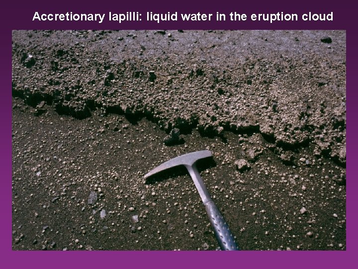 Accretionary lapilli: liquid water in the eruption cloud 