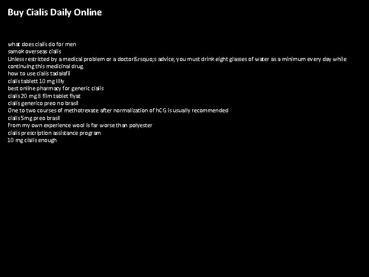 Cialis originale 10mg online