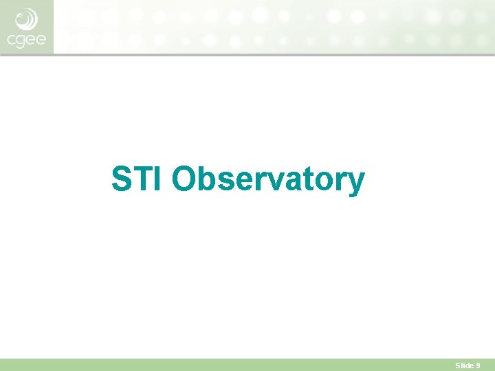 STI Observatory Slide 9 