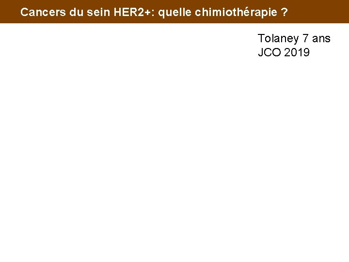Cancers du sein HER 2+: quelle chimiothérapie ? Tolaney 7 ans JCO 2019 