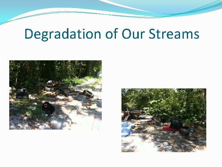 Degradation of Our Streams 