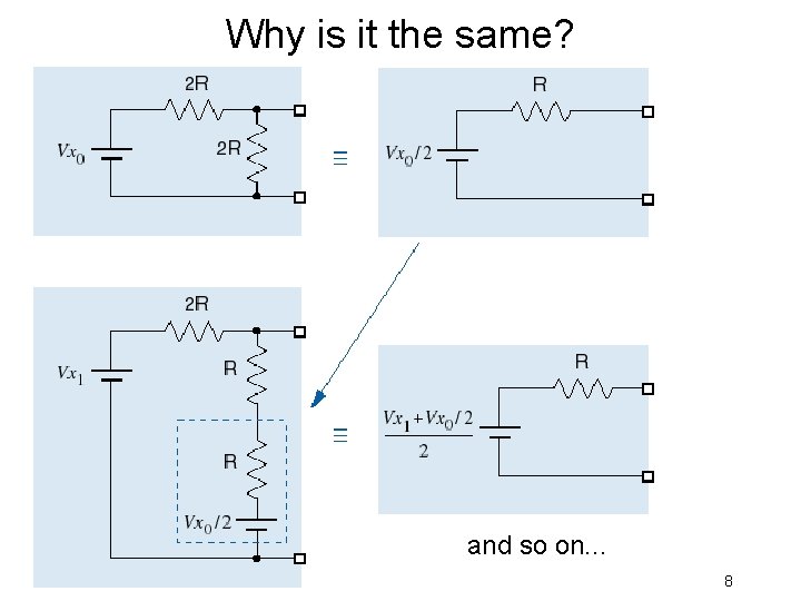 Why is it the same? and so on. . . 8 