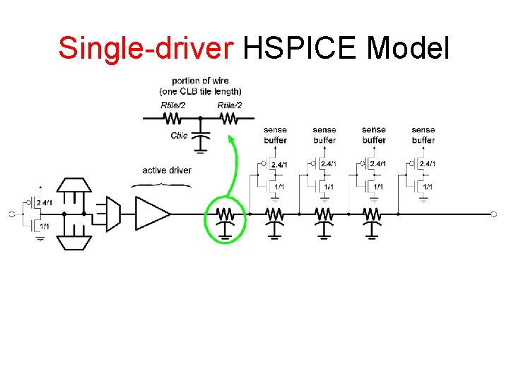 Single-driver HSPICE Model 