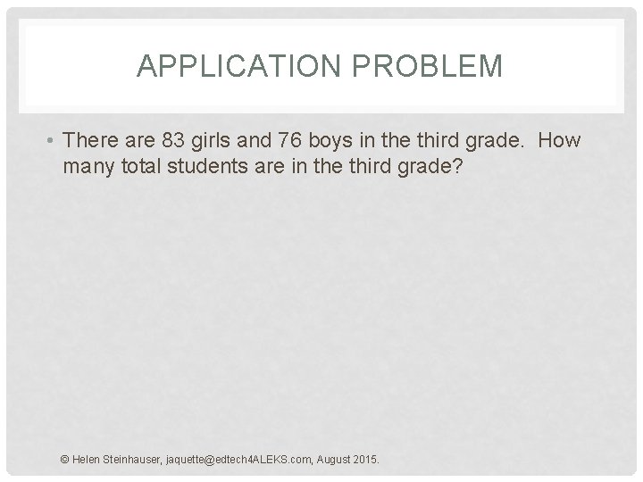 MULTIPLICATION GRADE 3 MODULE 1 LESSON 1 Helen