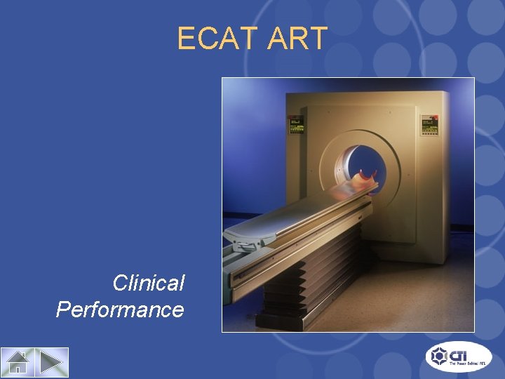 ECAT ART Clinical Performance 