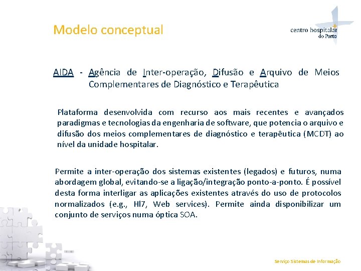 Modelo conceptual AIDA - Agência de Inter-operação, Difusão e Arquivo de Meios Complementares de