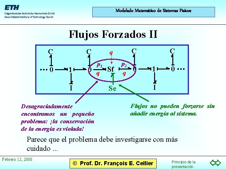 Modelado Matemático de Sistemas Físicos Flujos Forzados II C . . . 0 C