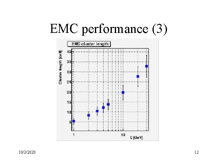 EMC performance (3) 10/2/2020 12 
