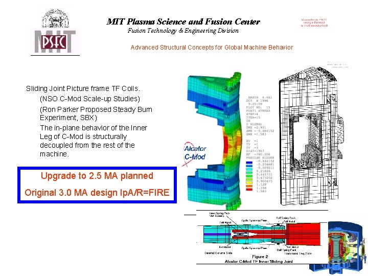 MIT Plasma Science and Fusion Center Fusion Technology & Engineering Division Advanced Structural Concepts