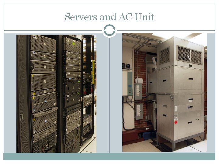 Servers and AC Unit 