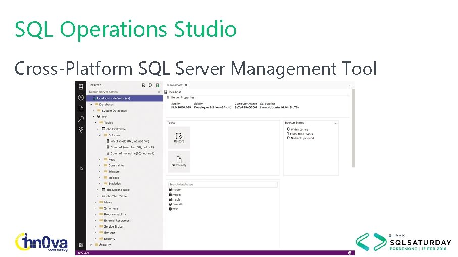 SQL Operations Studio Cross-Platform SQL Server Management Tool 