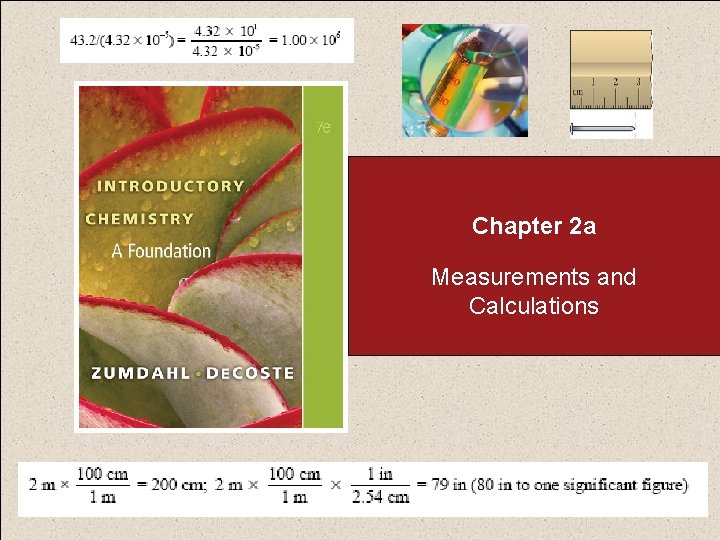 Chapter 2 a Measurements and Calculations 