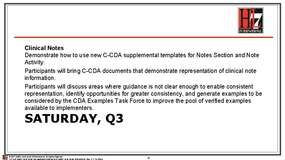 Clinical Notes Demonstrate how to use new C-CDA supplemental templates for Notes Section and