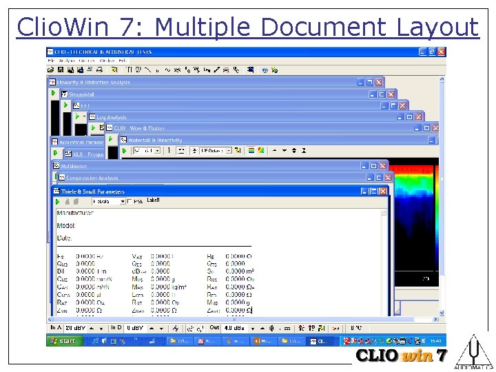 Clio. Win 7: Multiple Document Layout 