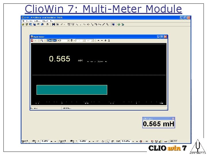 Clio. Win 7: Multi-Meter Module 
