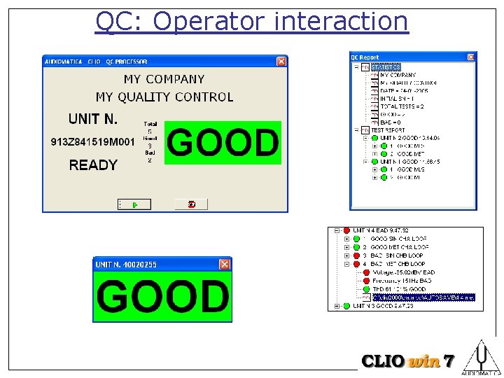 QC: Operator interaction 