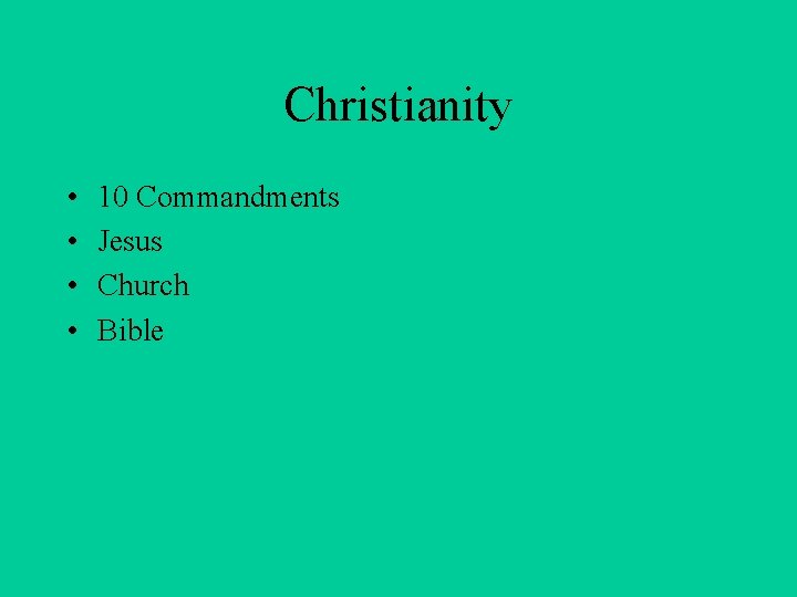 Christianity • • 10 Commandments Jesus Church Bible 