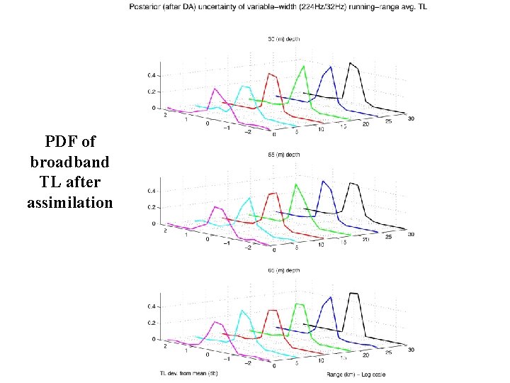 PDF of broadband TL after assimilation 